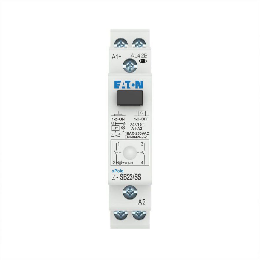 Impulsrelais Z-SB23/SS - 24 VDC - 16A - 2M contact - 1TE