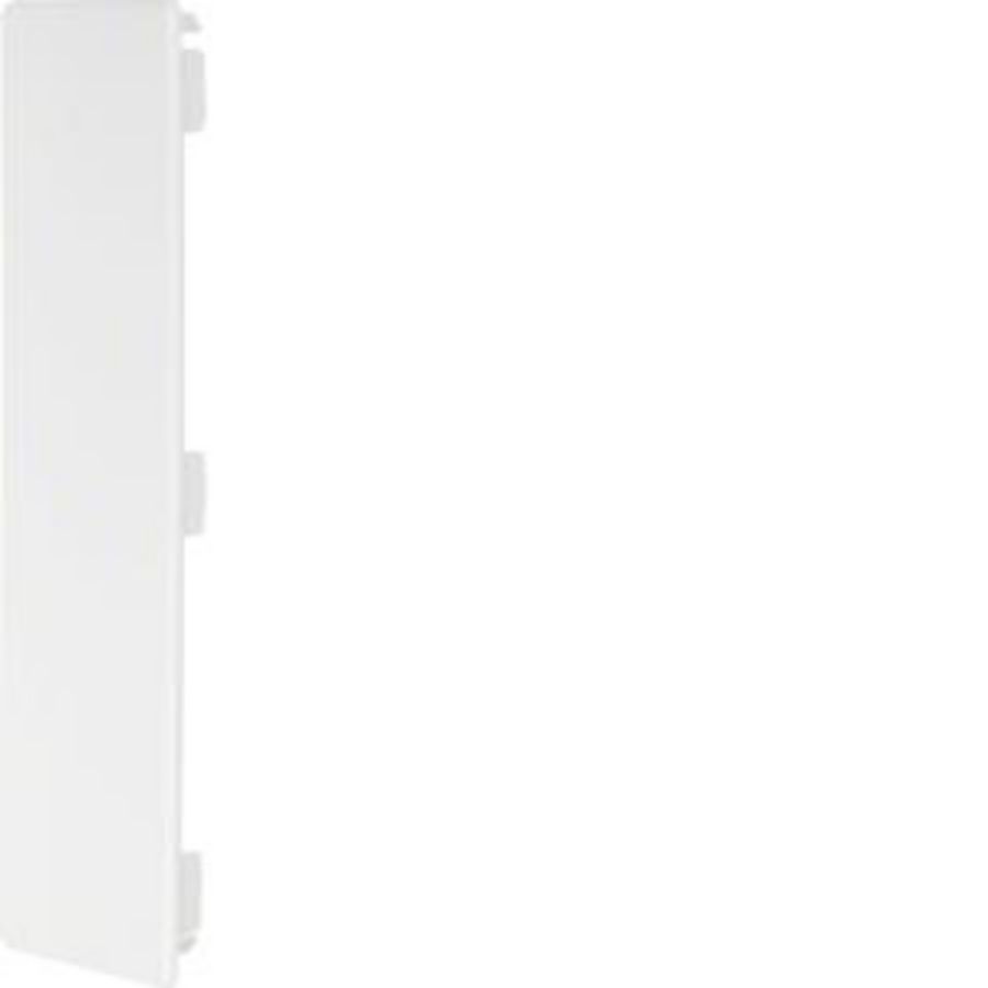 LF/FB, eindplaat voor goot 60x230 mm, verkeerswit Hager