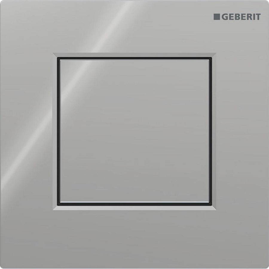 Urinoirsturing pneumatisch type 01 bedieningsplaat SQUARE: glans chroom