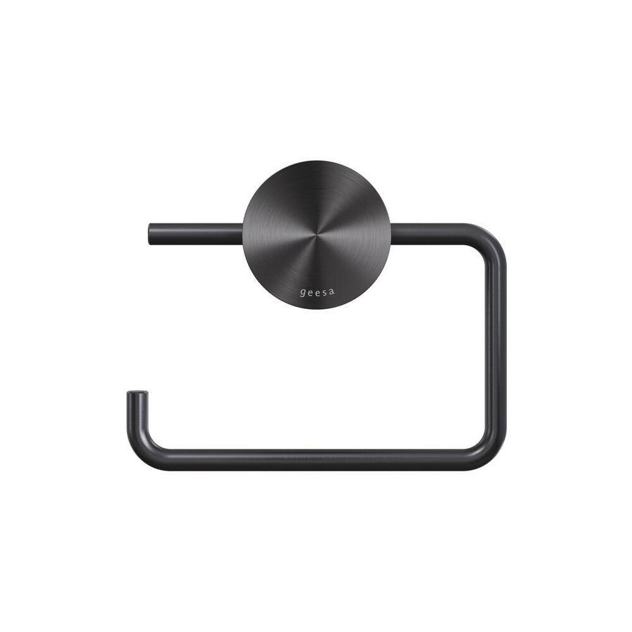 Closetrolhouder enkel zonder klep metal black OPAL