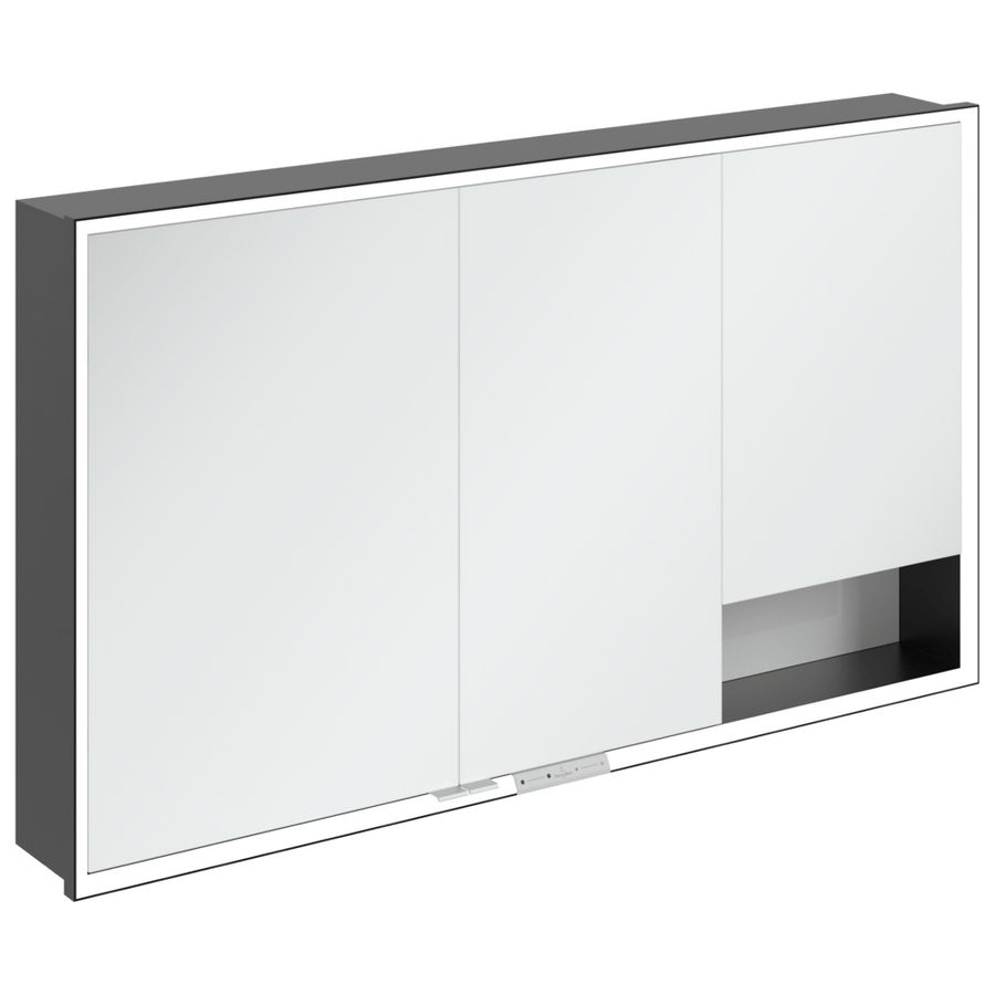 Inbouw-spiegelkast My View+ 1300x750x168mm Brilliant White