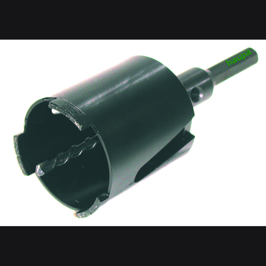 Dozenboor diamant speciaal 82mm incl.  incl. opnameschacht en centreerboor zeskantopname