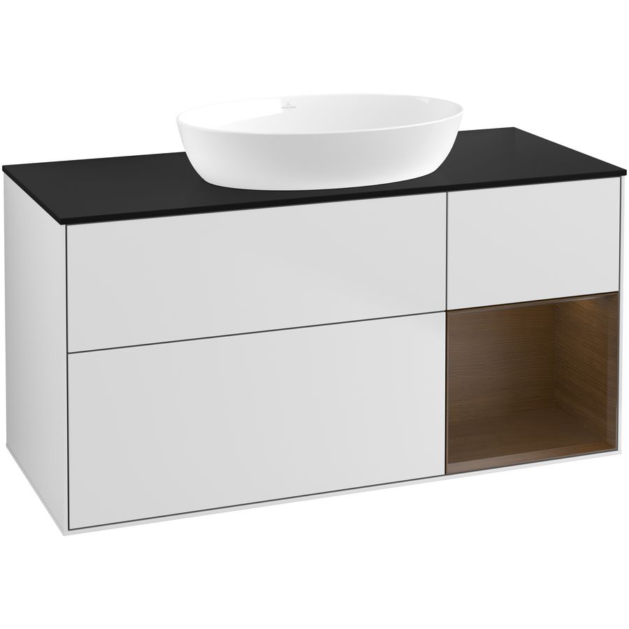 Wastafelonderkast Finion 1200x603x501mm White Matt Lacquer GA72GNMT