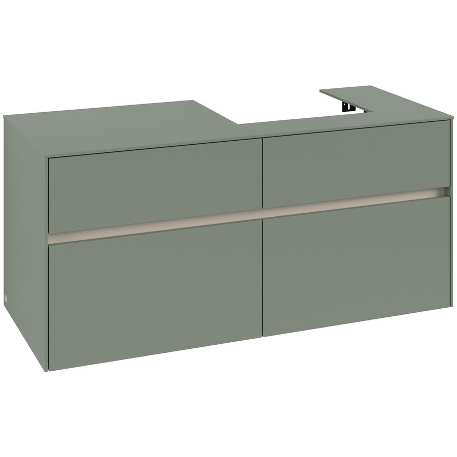 Wastafelonderkast Collaro 1200x548x500mm Soft Green C07200AF