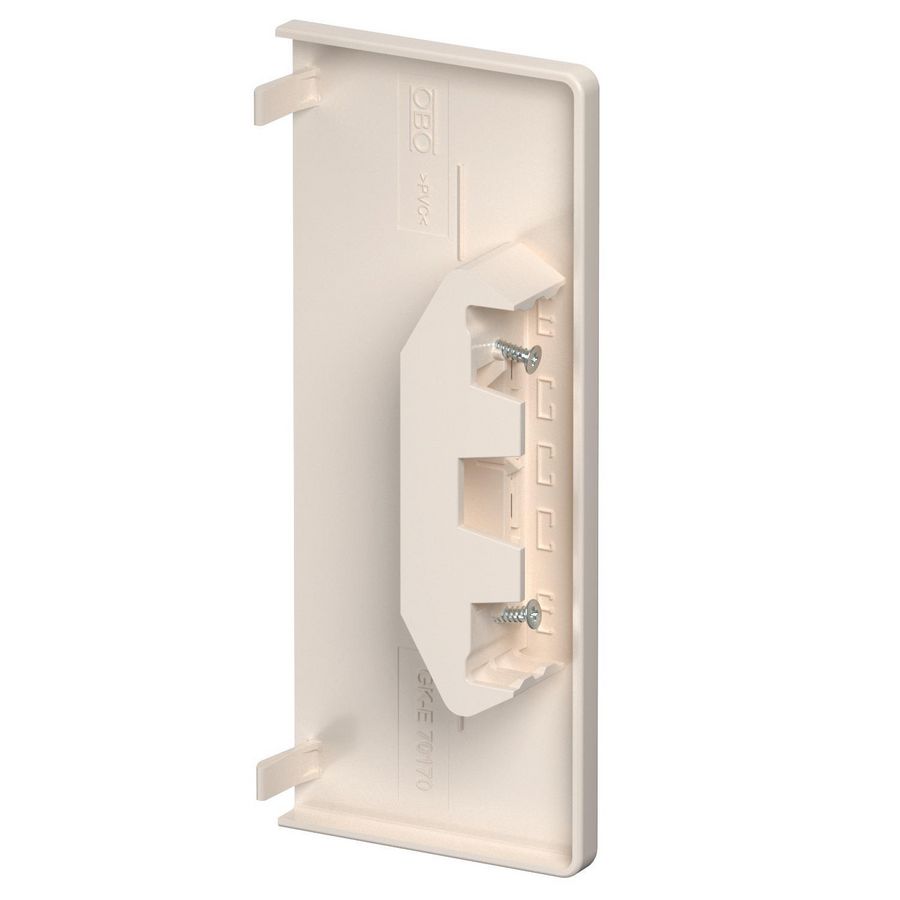 Eindstuk 70x170mm polyvinylchlorid creme wit 9001