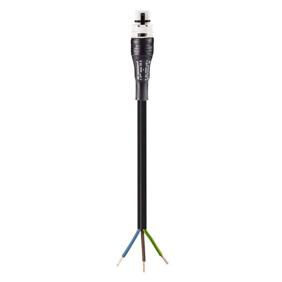 Aansluitsnoer RST20I3 male 1,5mm² 100cm grijs PVC 70°C VVE=75