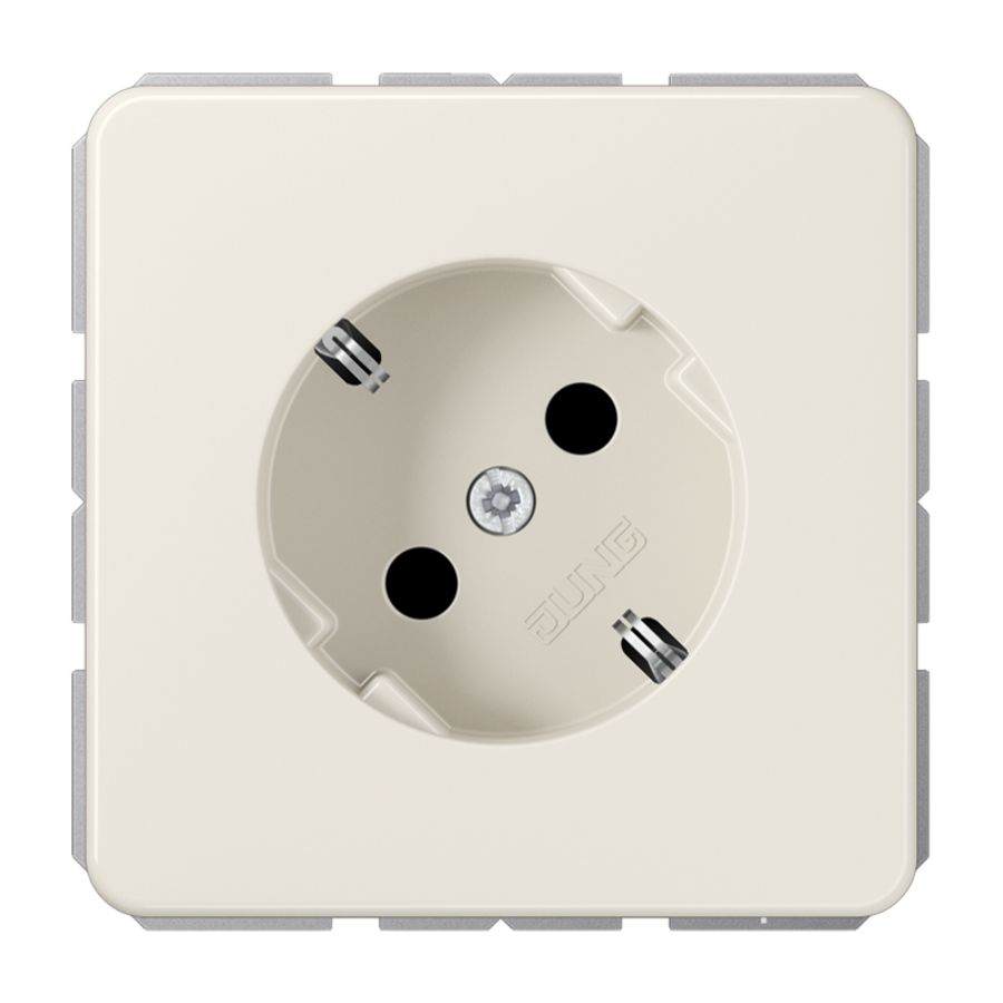 Wandcontactdoos wit 1-voudig met R/A 45gr CD500