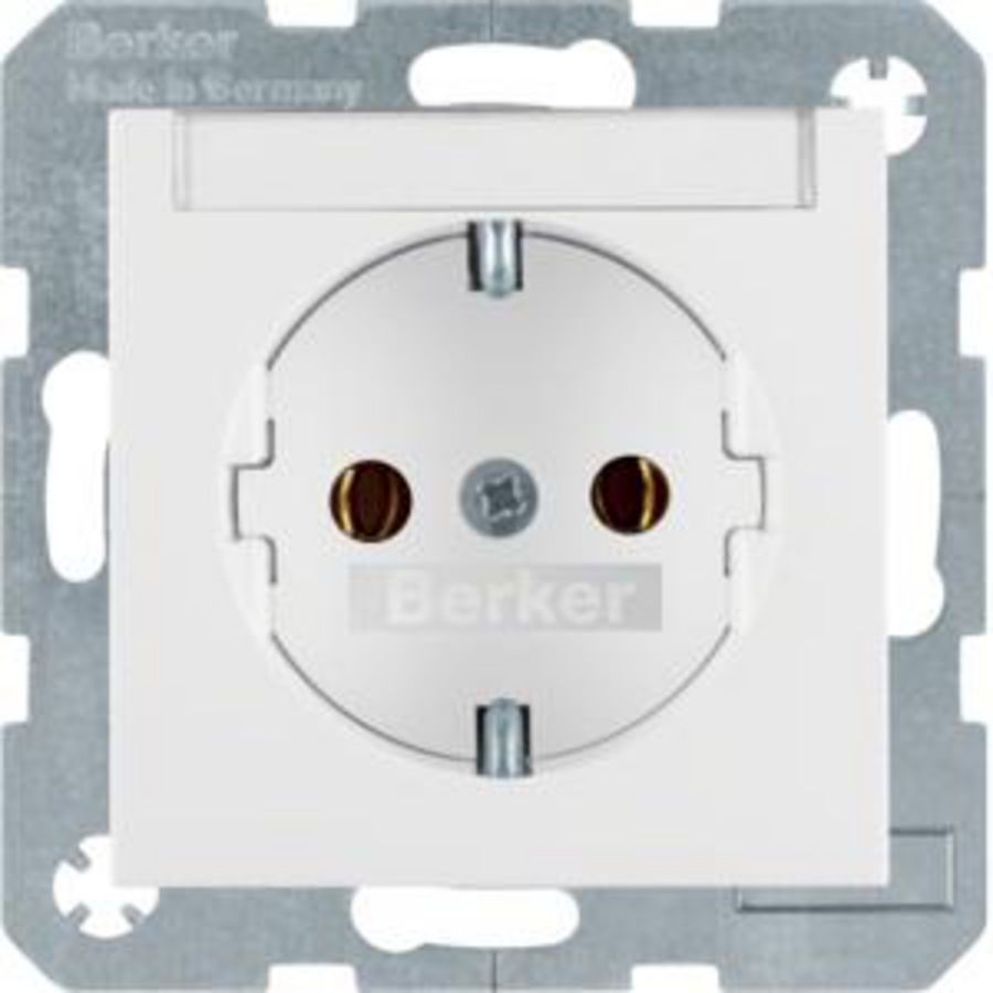 Wandcontactdoos RA tekstv. steek berker S.1/B.3/B.7 mat