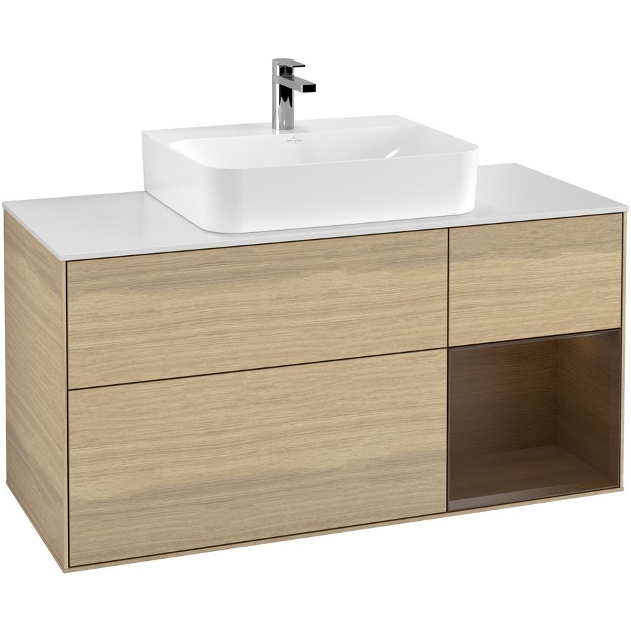 Wastafelonderkast Finion 1200x603x501mm Oak Veneer F171GNPC