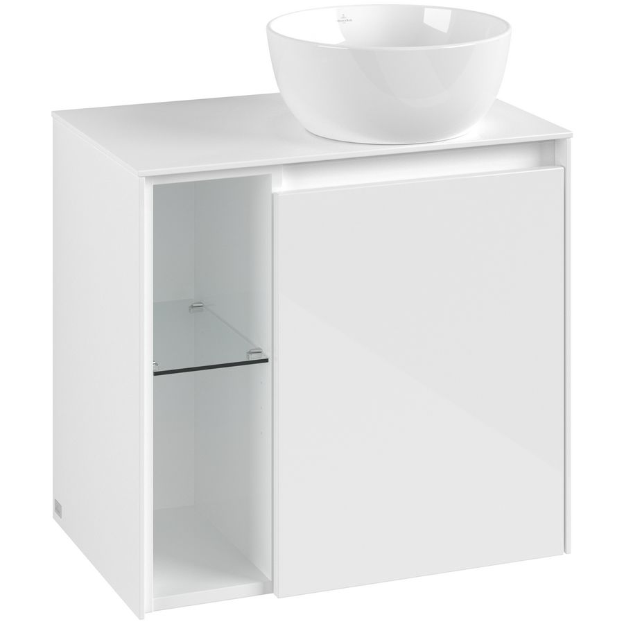 Wastafelonderkast Collaro 600x548x380mm Glossy White C15100DH