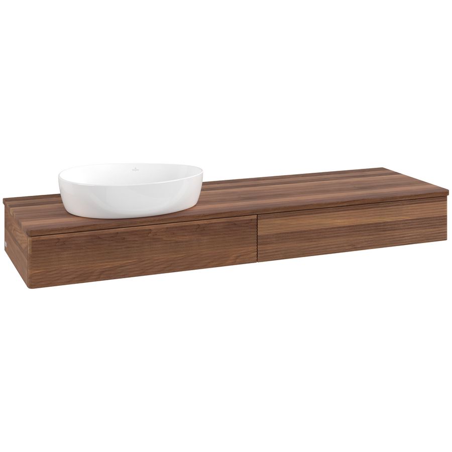 Wastafelonderkast Antao 1600x190x500mm Warm Walnut L15112HM