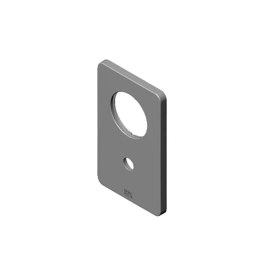 Afdekplaat v. douche 150x90x9,5mm Platina gebors.