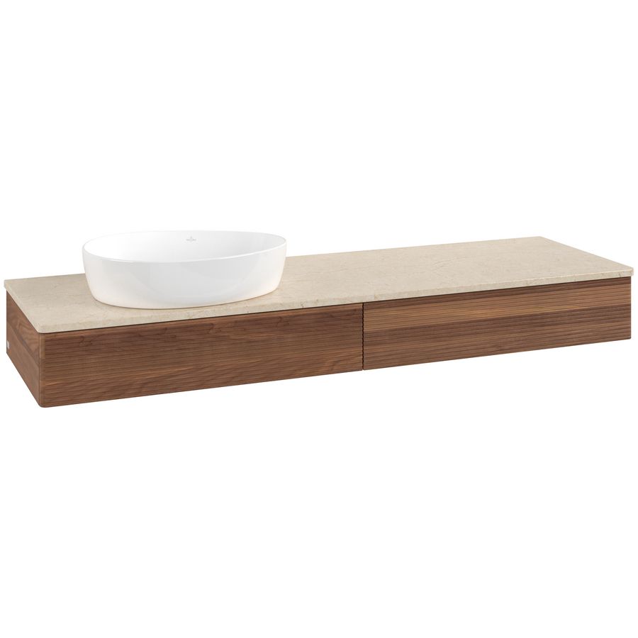 Wastafelonderkast Antao 1600x190x500mm Warm Walnut L15113HM