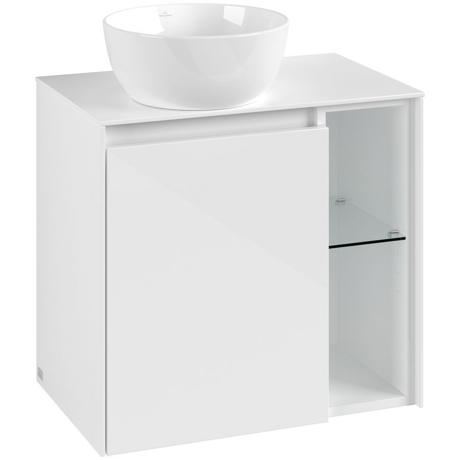 Wastafelonderkast Collaro 600x548x380mm Glossy White C15200DH
