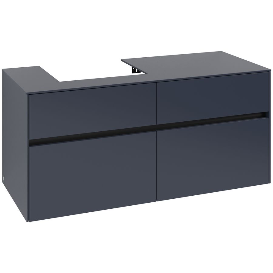 Wastafelonderkast Collaro 1200x548x500mm Marine Blue C071B0VQ
