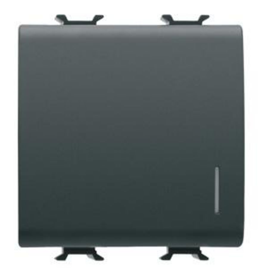 DRUKKNOP 1P 250 Vac-NO 16 A VERLICHTBAAR+AFSCHERMING VVE=6