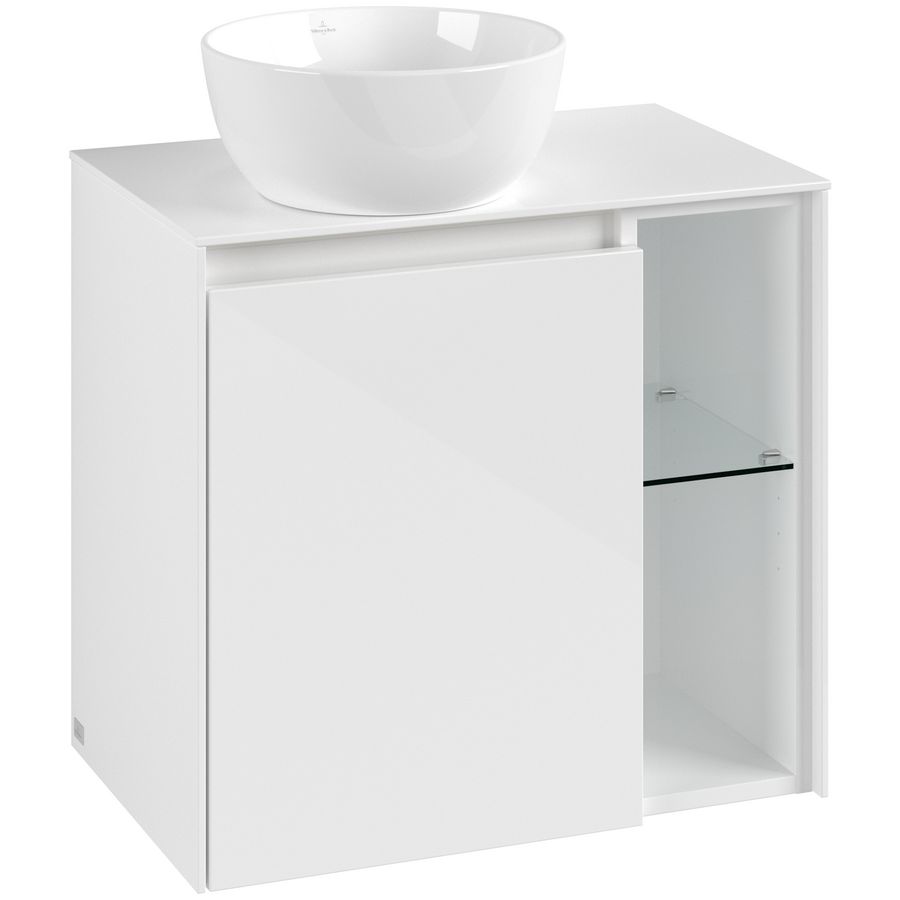 Wastafelonderkast Collaro 600x548x380mm Glossy White C152B0DH