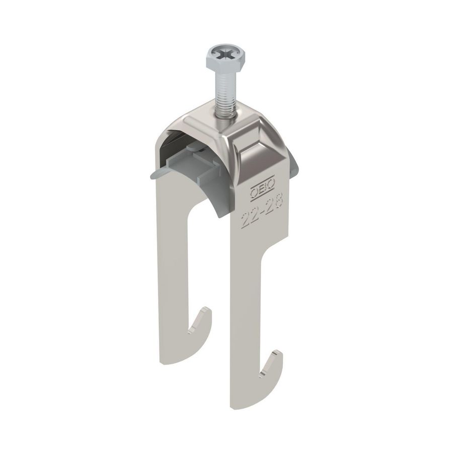Beugelklem 2056 22-28mm rvs A2 1.4301 blank VVE=50 1187820