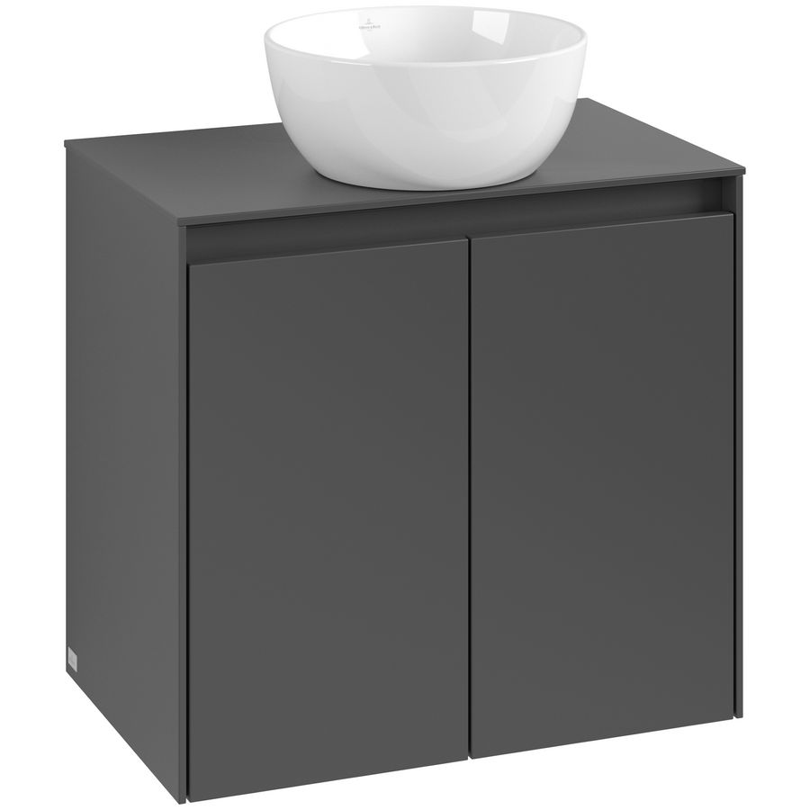 Wastafelonderkast Collaro 600x548x380mm Graphite C15000VR