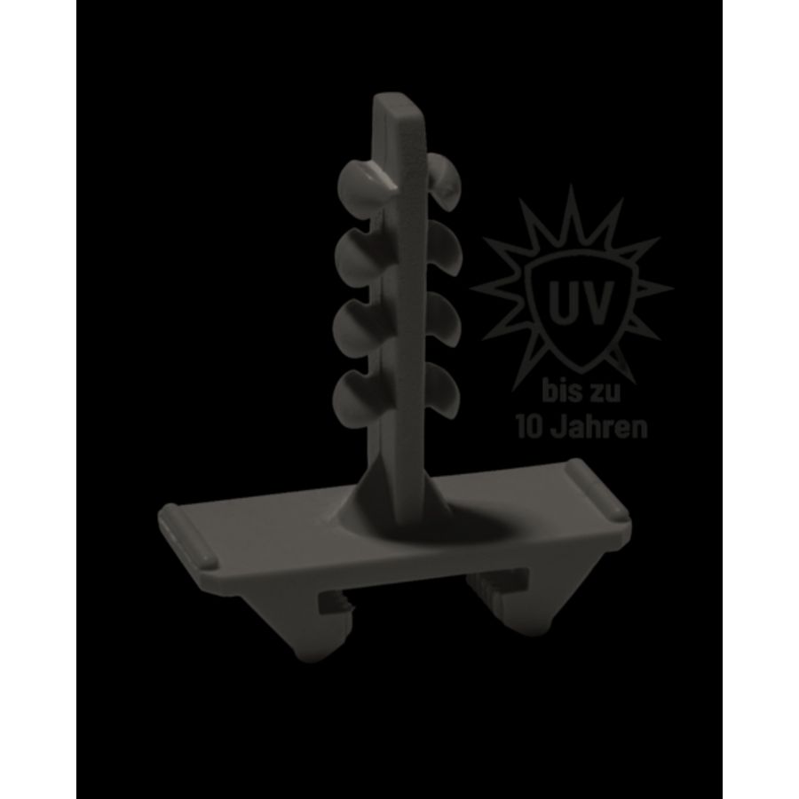 Montageplug halogeenvrij 30mm voor beton zwart VVE=100