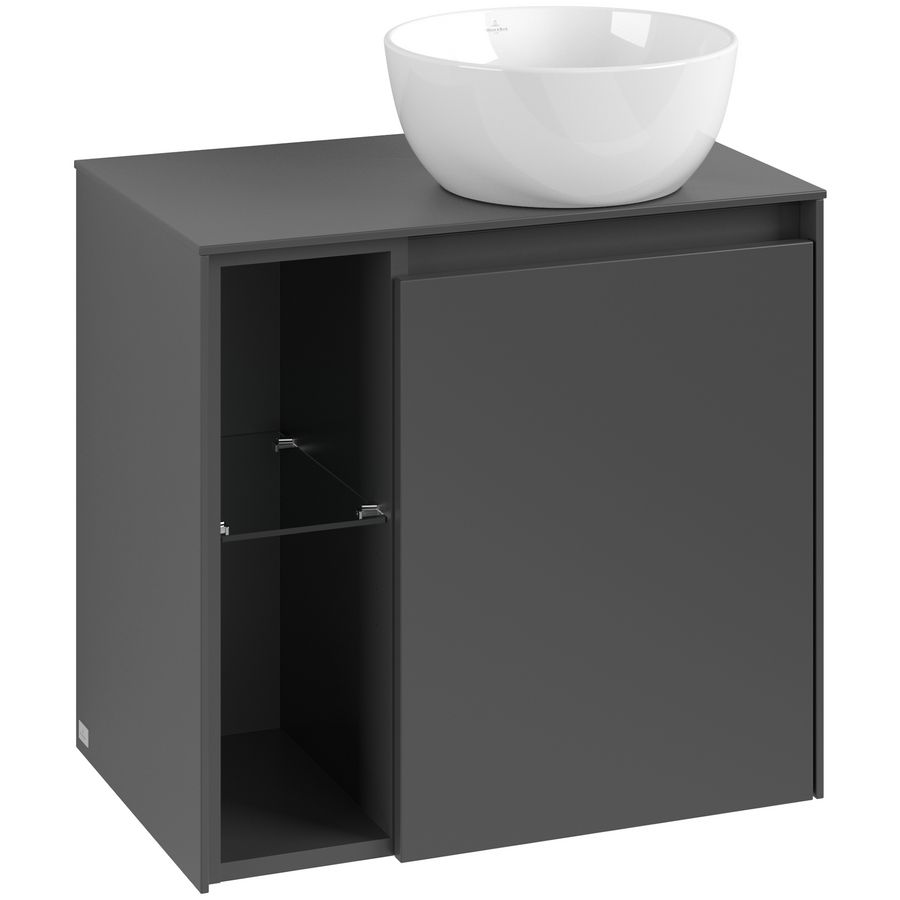 Wastafelonderkast Collaro 600x548x380mm Graphite C151B0VR