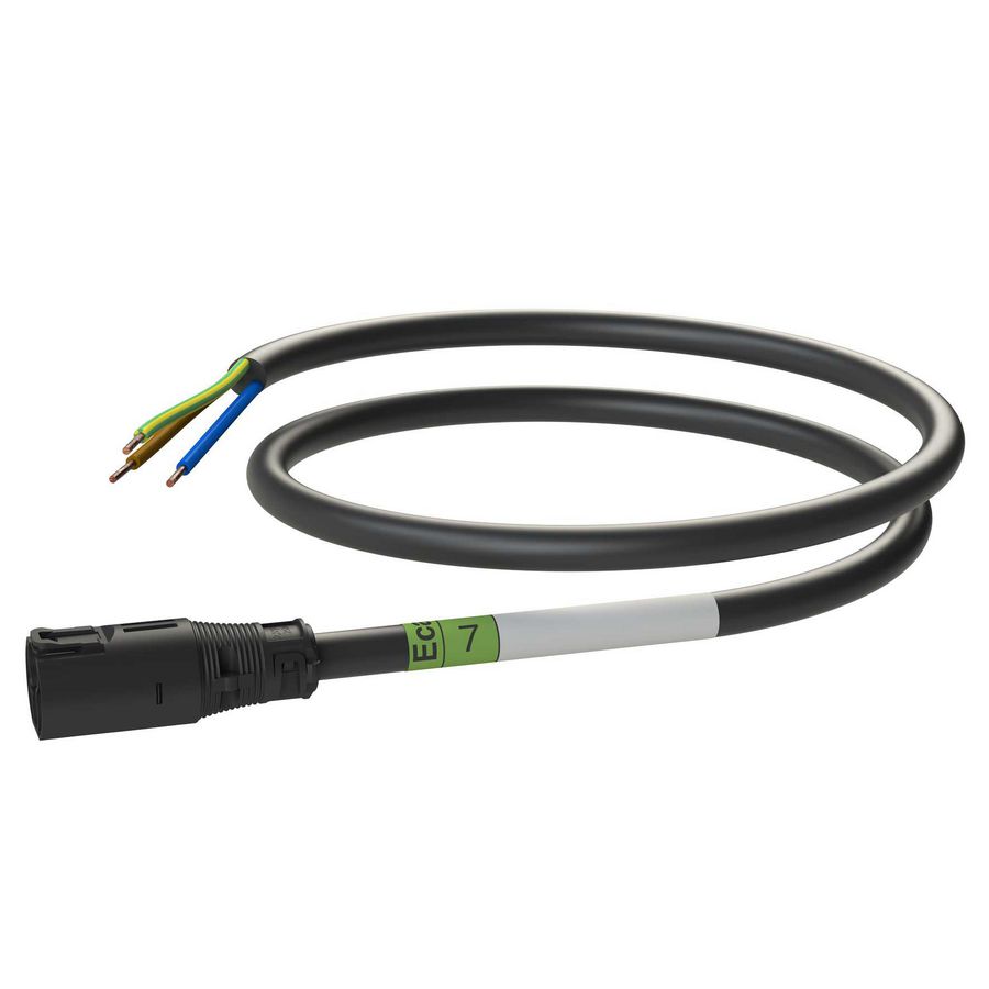 Patchkabel Male-open 7m 3G2,5 zwart Eca VVE=10