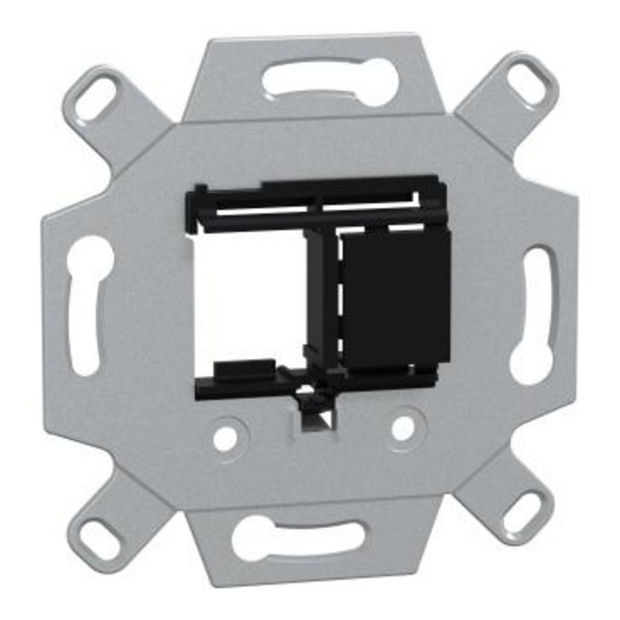 Adapterplaat Multimedia keystone 2 gang