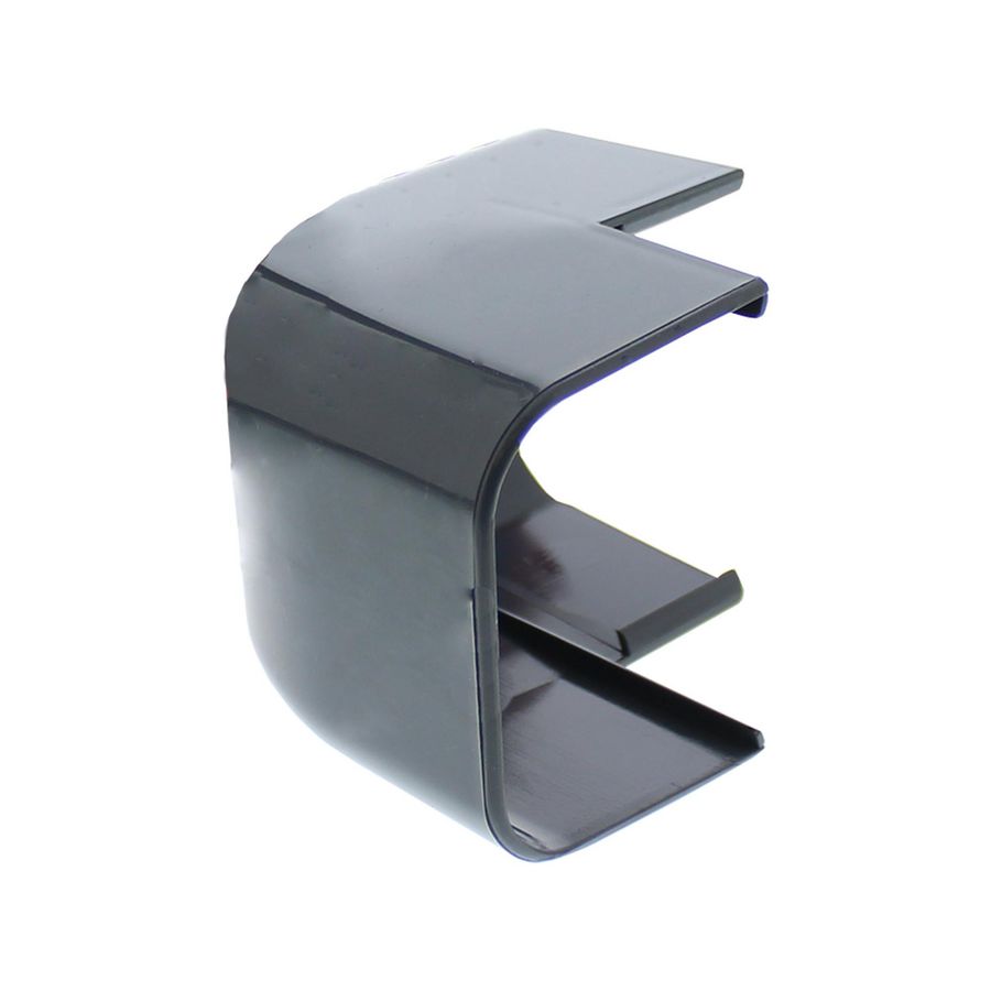 Buitenbocht rond 90° 125x75mm antraciet grijs PVC RAL7016