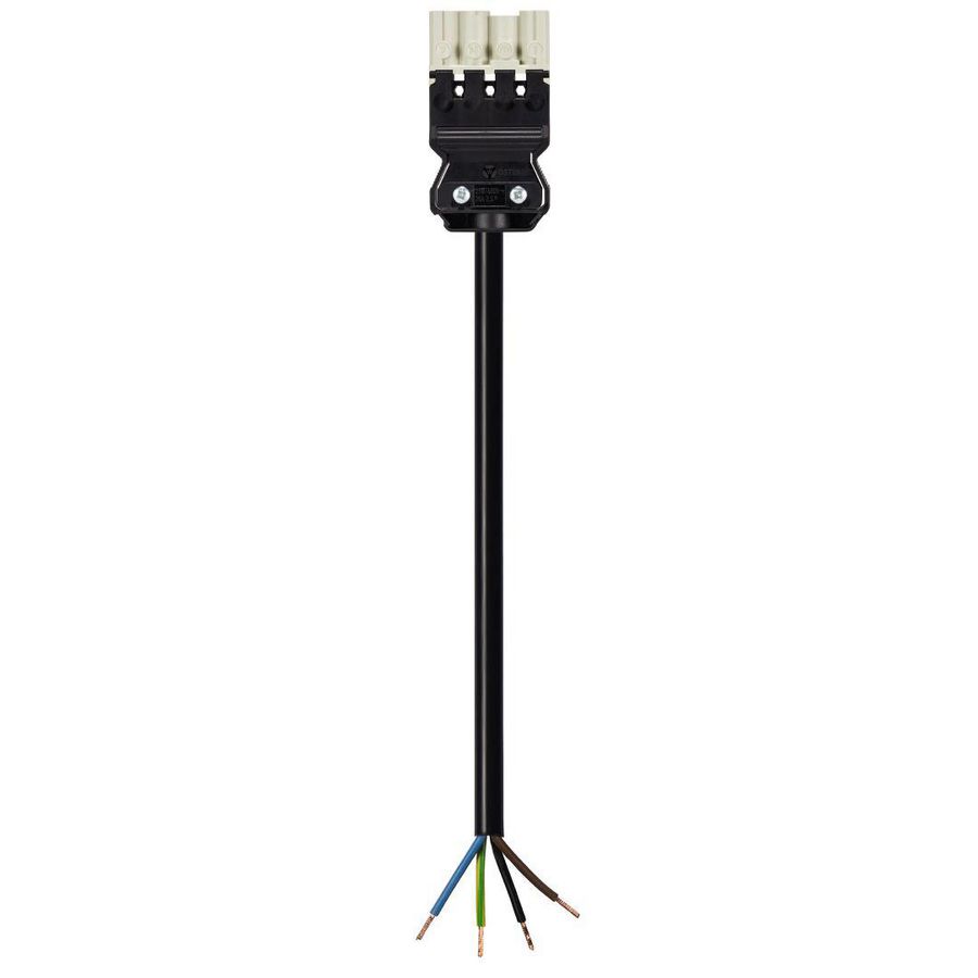 Aansluitsnoer GST18I4 male 1,5mm² 100cm CCA grijs VVE=50