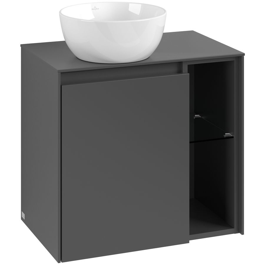 Wastafelonderkast Collaro 600x548x380mm Graphite C152B0VR
