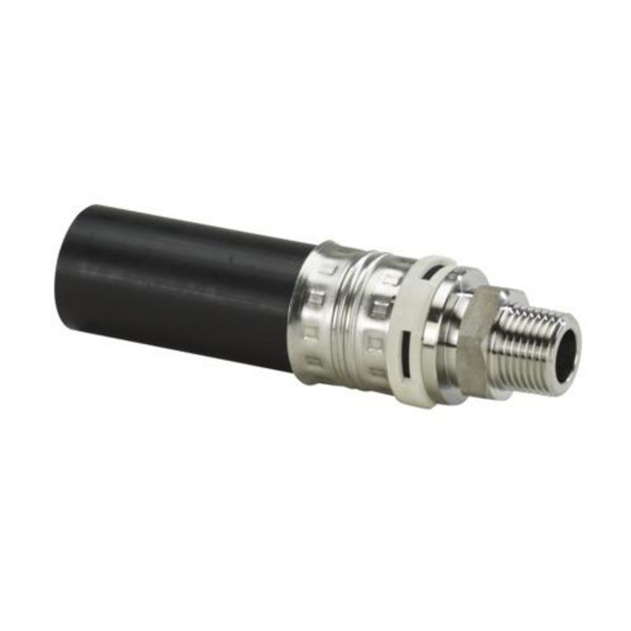 Overgangskoppeling COOL-FIT 2.0/4.0 PE/RVS d32-R1/2"