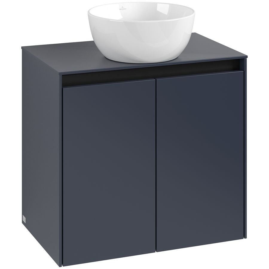 Wastafelonderkast Collaro 600x548x380mm Marine Blue C15000VQ