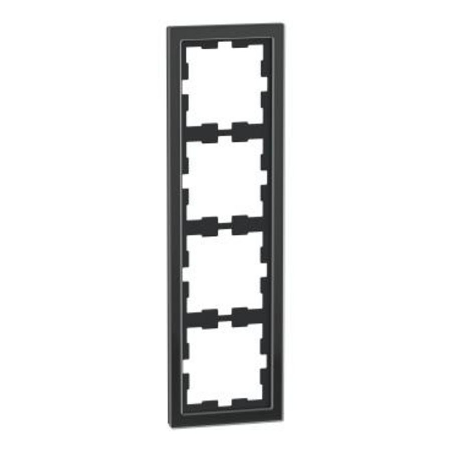Afdekraam D-Life 4-voudig Glas Zwart Systeem D
