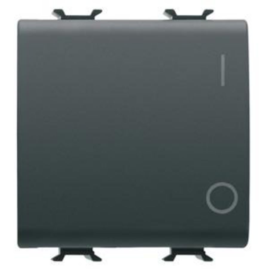 EENWEGSCHAKELAAR 2P 250 Vac-16 AX-NEUTRALE KNOP-SYMBOO VVE=6