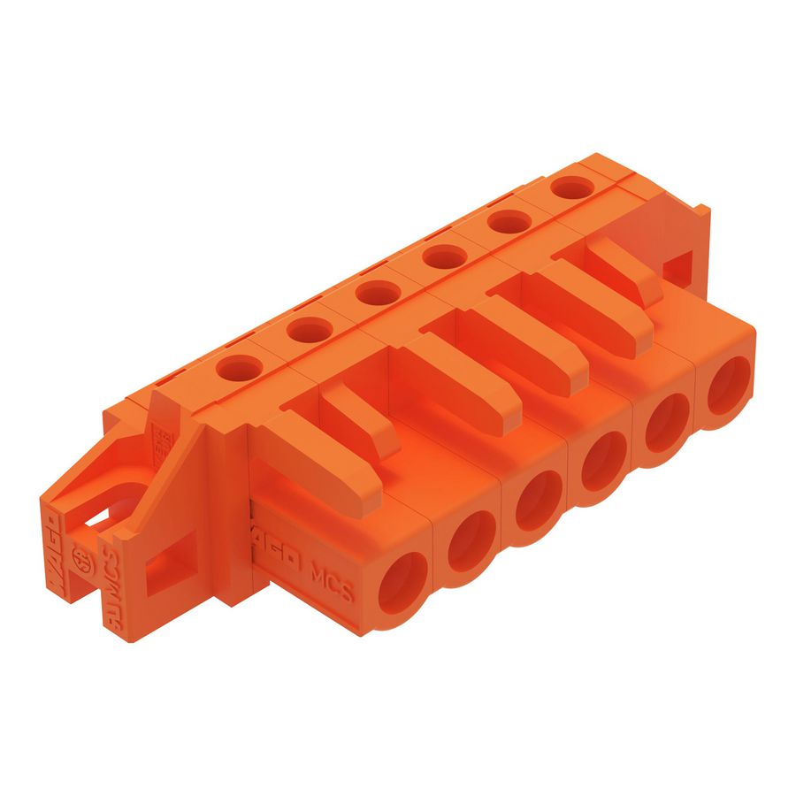 THT FE steker HA raster 5,08mm oranje 232-266/031-000 VVE=50