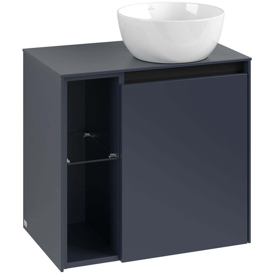 Wastafelonderkast Collaro 600x548x380mm Marine Blue C15100VQ