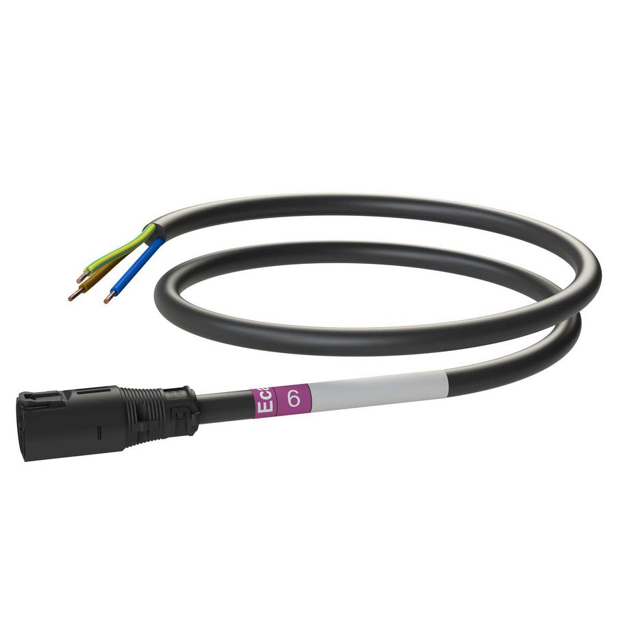 Patchkabel Male-open 6m 3G2,5 zwart Eca VVE=10