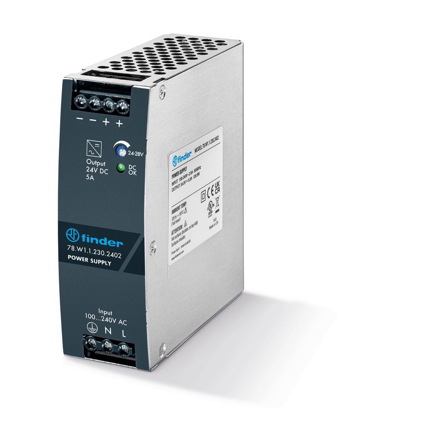 FIN VOEDING 5A 24VDC 120W