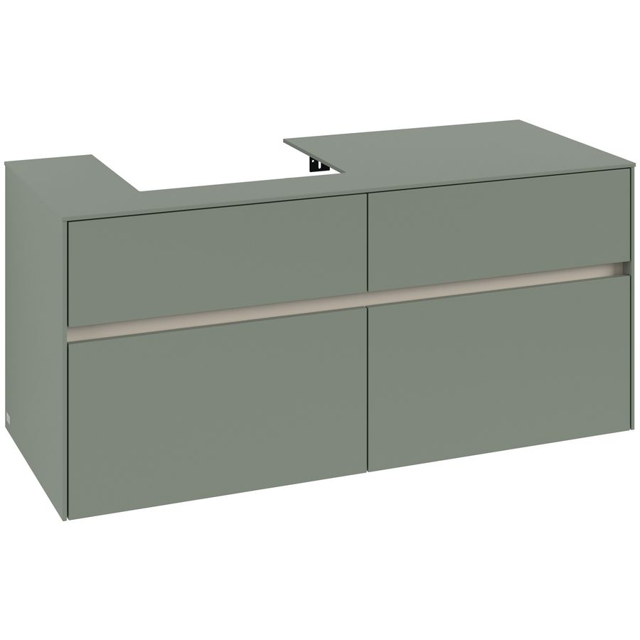 Wastafelonderkast Collaro 1200x548x500mm Soft Green C071B0AF