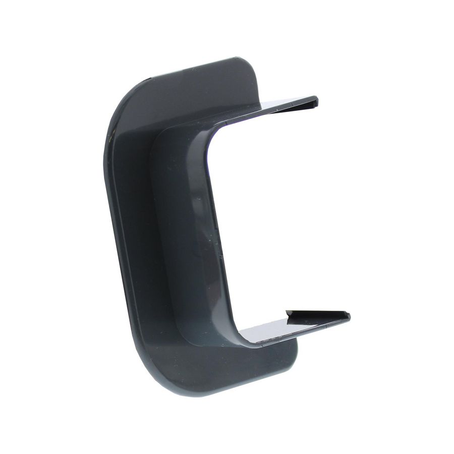 Eindstuk plafond/wand 125x75mm antraciet grijs PVC RAL7016