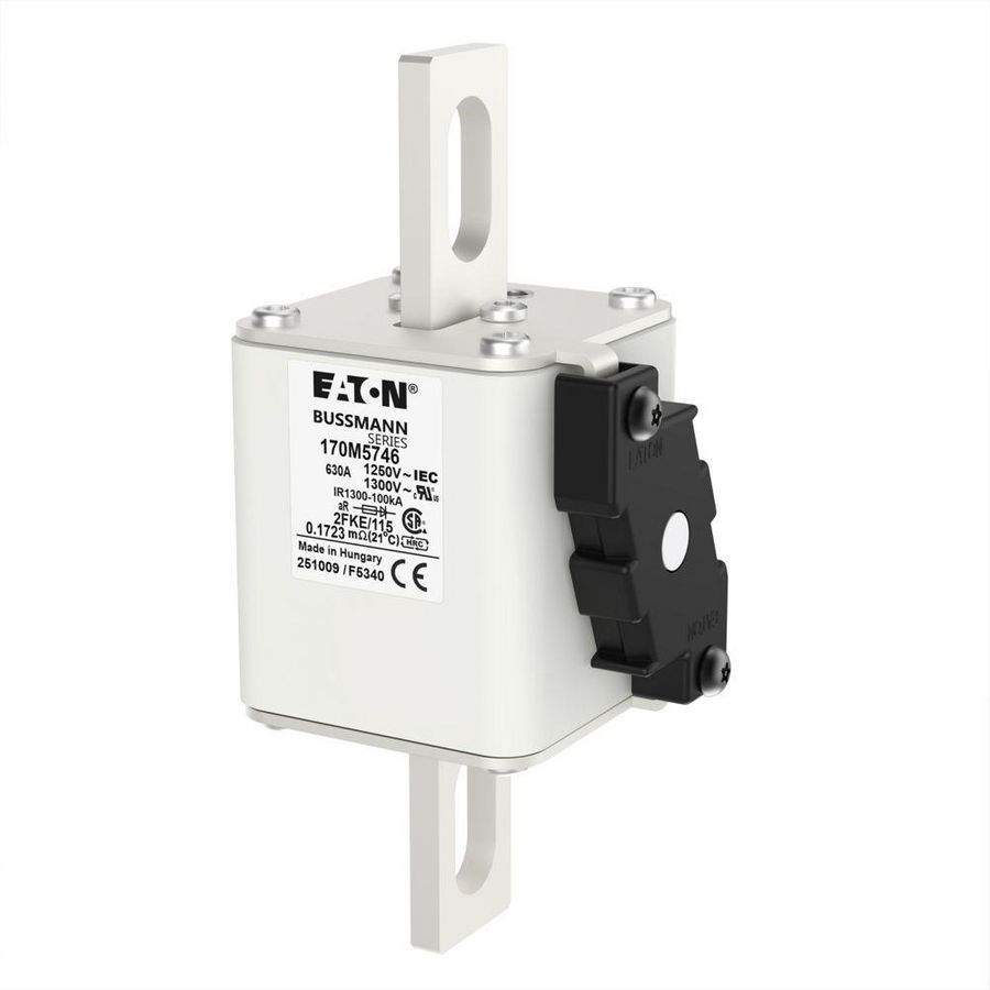 Zekering hoge snelheid 630A AC 1250V 100kA 2 61x77x1 VVE=3