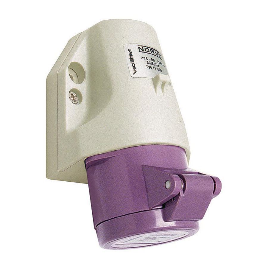 Wandcontactdoos NORVO 32A 2-polig 42V 12h 11111