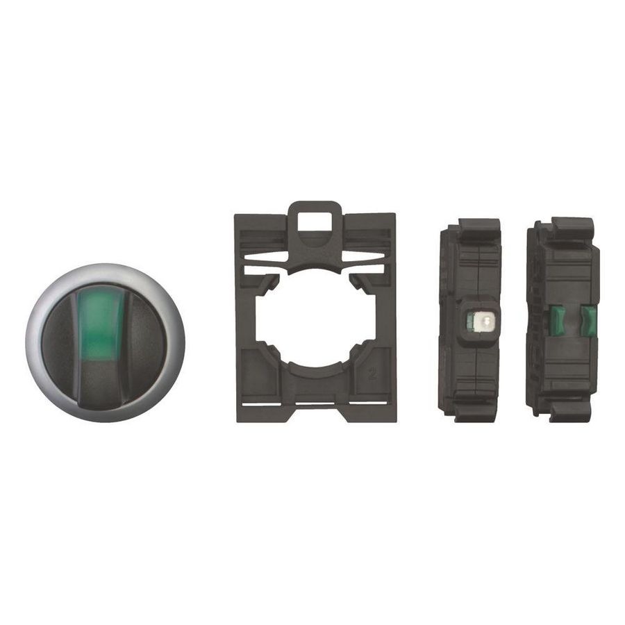 Signaal keuzeschakelaar M22-WRLK-G-K10LED230-BVP