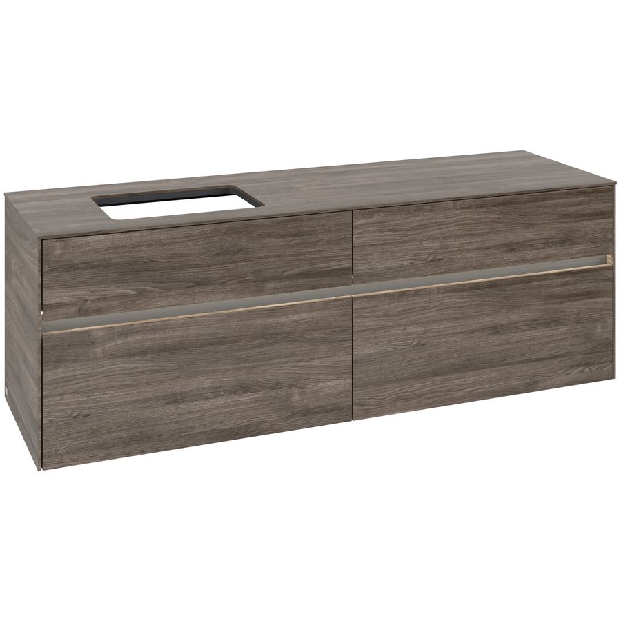 Wastafelonderkast Collaro 1600x548x500mm Sto.Oak C121B0RK