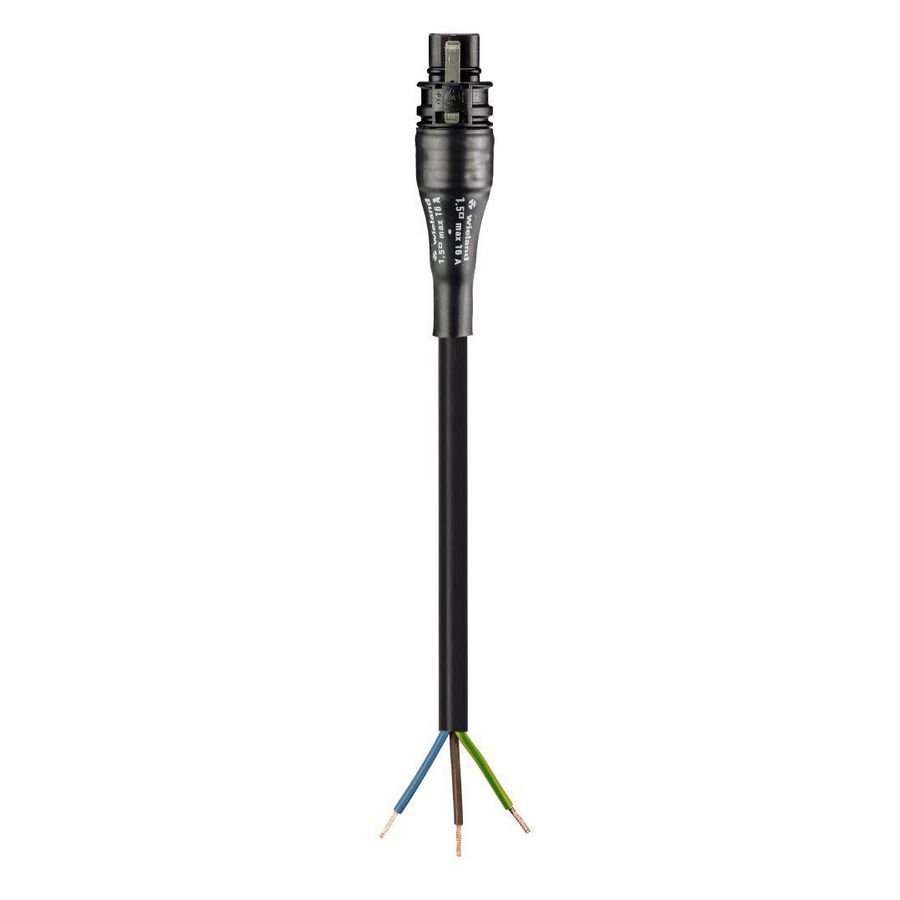 Aansluitsnoer RST20I3 male 0,75mm² 300cm zwart PVC 70°C VVE=25