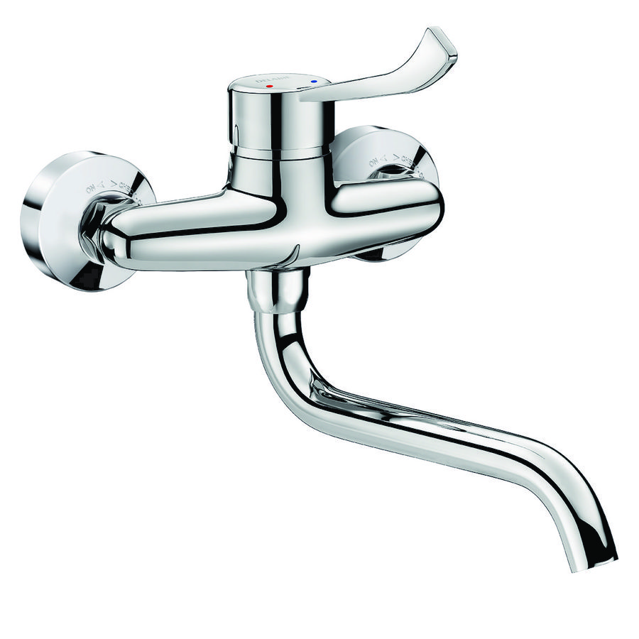 Muurmengkraan spoelt draaibare uitl l.200 hyg. hendel,s/c