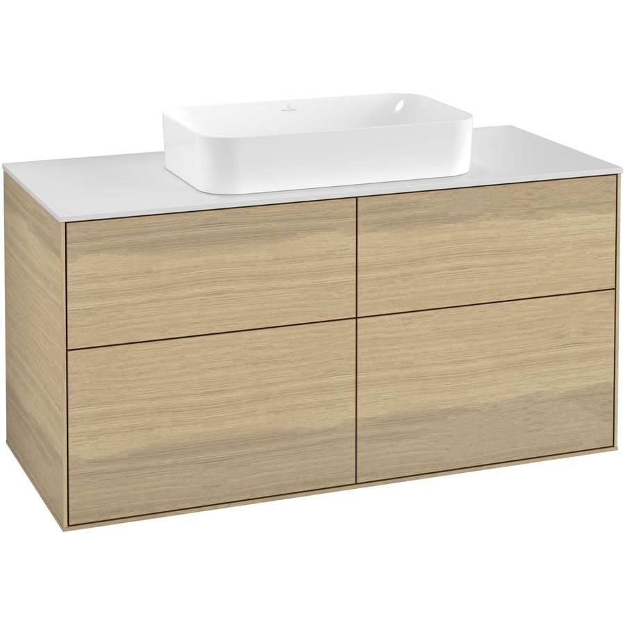 Wastafelonderkast Finion 1200x603x501mm Oak Veneer F26100PC