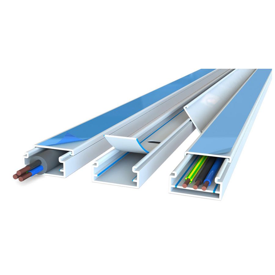 Lengte a 2m. leidingkoker 25x13mm Systeem25 wit