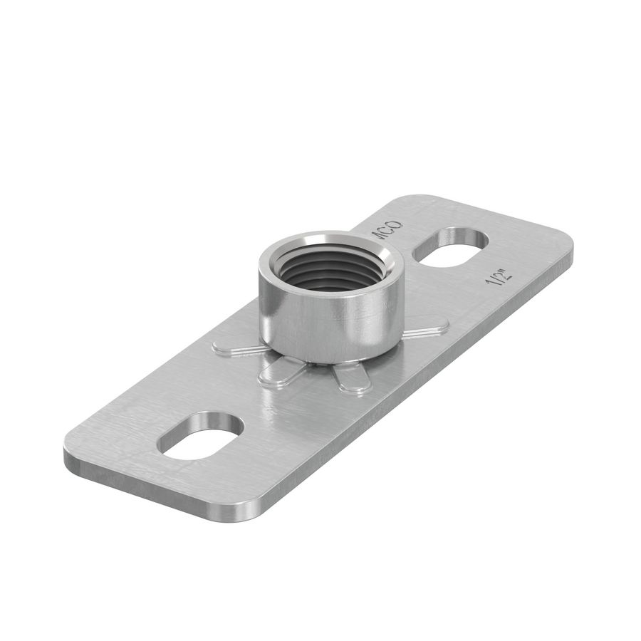 Bevestigingsplaat GP M10 120x40mm h.o.h.85mm Fastfix