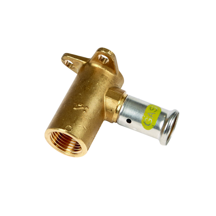 Enkele muurplaat persaansluiting gas 2PG 20x3/4"bn. VVE=10